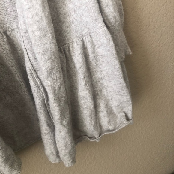 Zara Ruffled Hem Open Cardigan - Picture 2 of 5